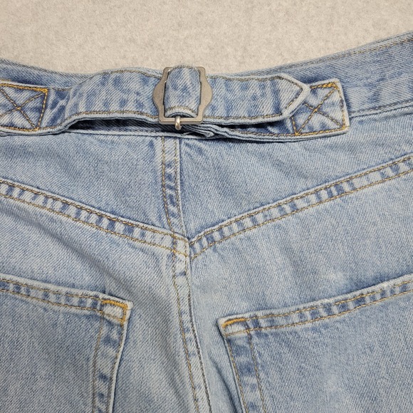 BDG Urban Outfitters Logan Buckle Back Baggy Barrel Denim Jeans Size 27W Light - Picture 13 of 13